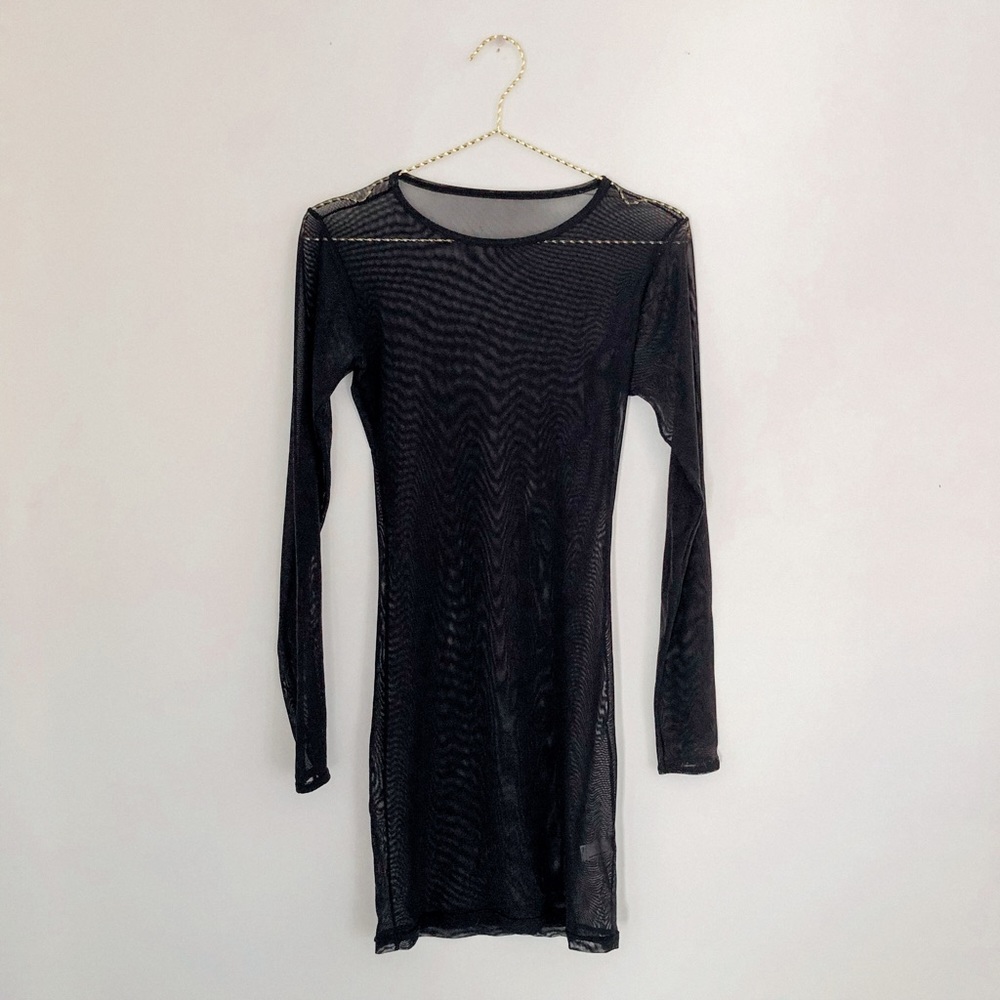 American Apparel Micro-Mesh Long Sleeve Dr…